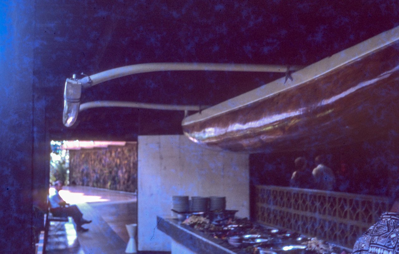 Kauai Surf Hotel August 1962 Dining Rm Buffet