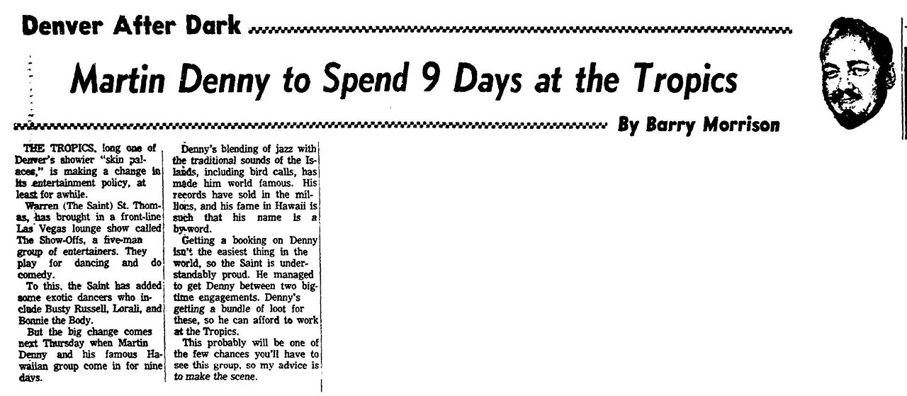 1967 - Denver Post (published as THE DENVER POST.) (Denver, Colorado)April 21, 1967