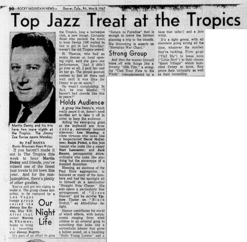 1967 - The Rocky Mountain News (Daily), Volume 109, Number 13, May 5, 1967